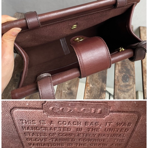 COACH Vintage Mahogany Weston Shopper Bag, Coach 9021, Coach Leather Tote Bag - Picture 11 of 12